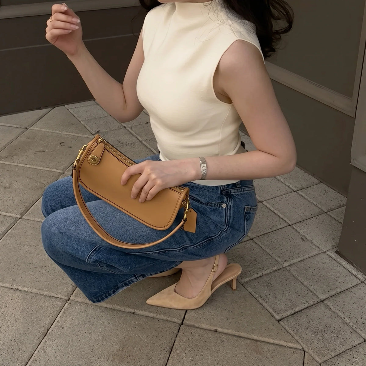 Saby Slingback Kitten Heels
