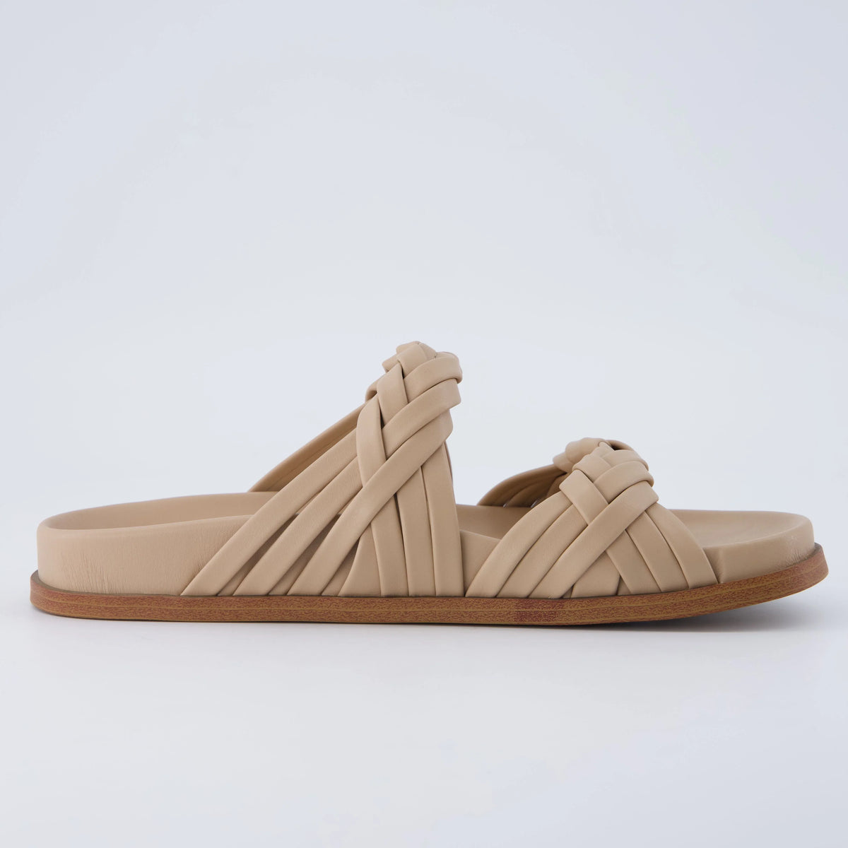 Lens Braided Strap Sandals