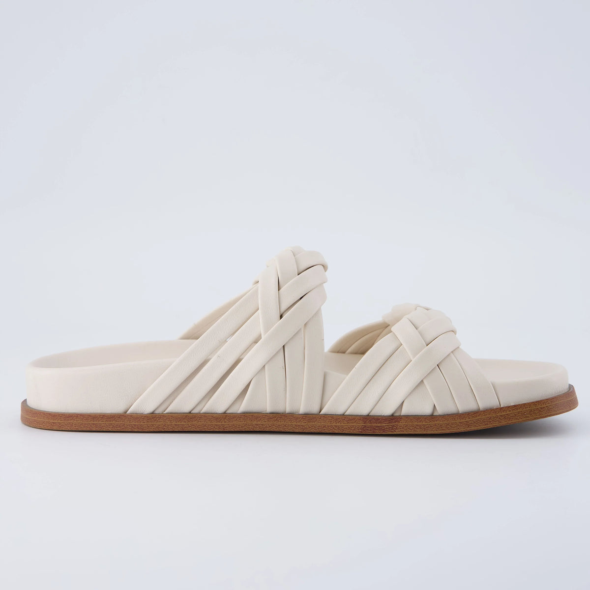 Lens Braided Strap Sandals