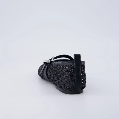 Wendy Woven Mary Jane Flats