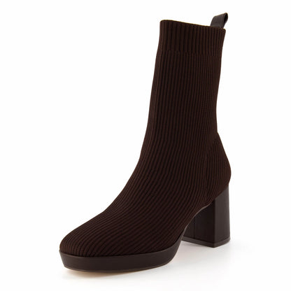Bancroft Stretch Knit Heeled Boot