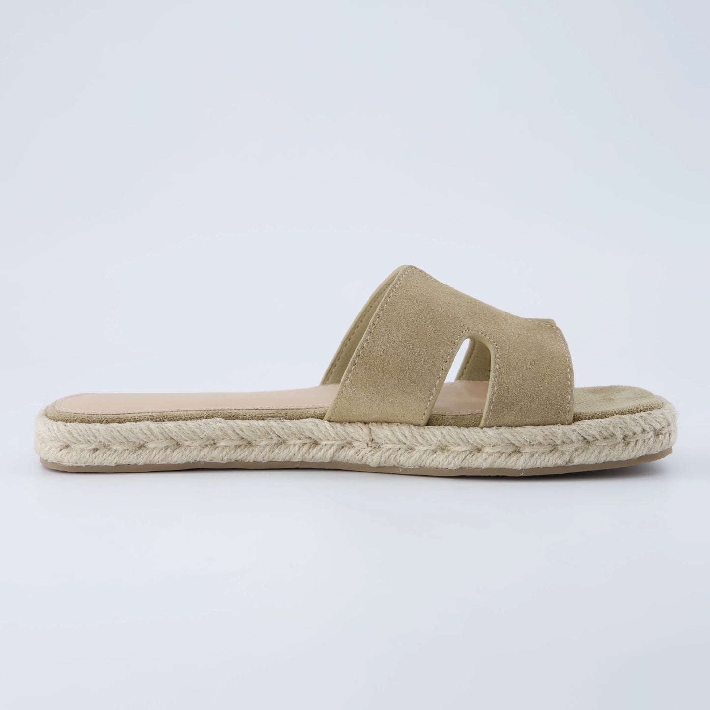 Avocado Espadrille Slide Sandal