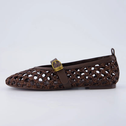Wendy Woven Mary Jane Flats