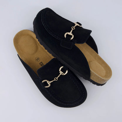 Cliff Suede Clog Mules