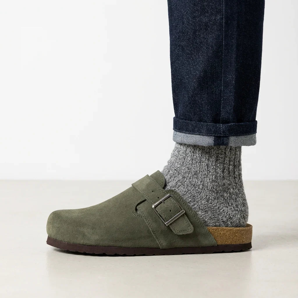 Hugo Genuine Suede Clogs
