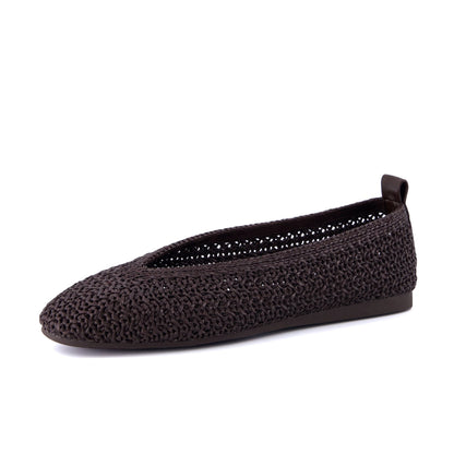 Gilt Woven Ballet Flats