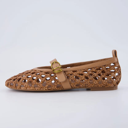 Wendy Woven Mary Jane Flats