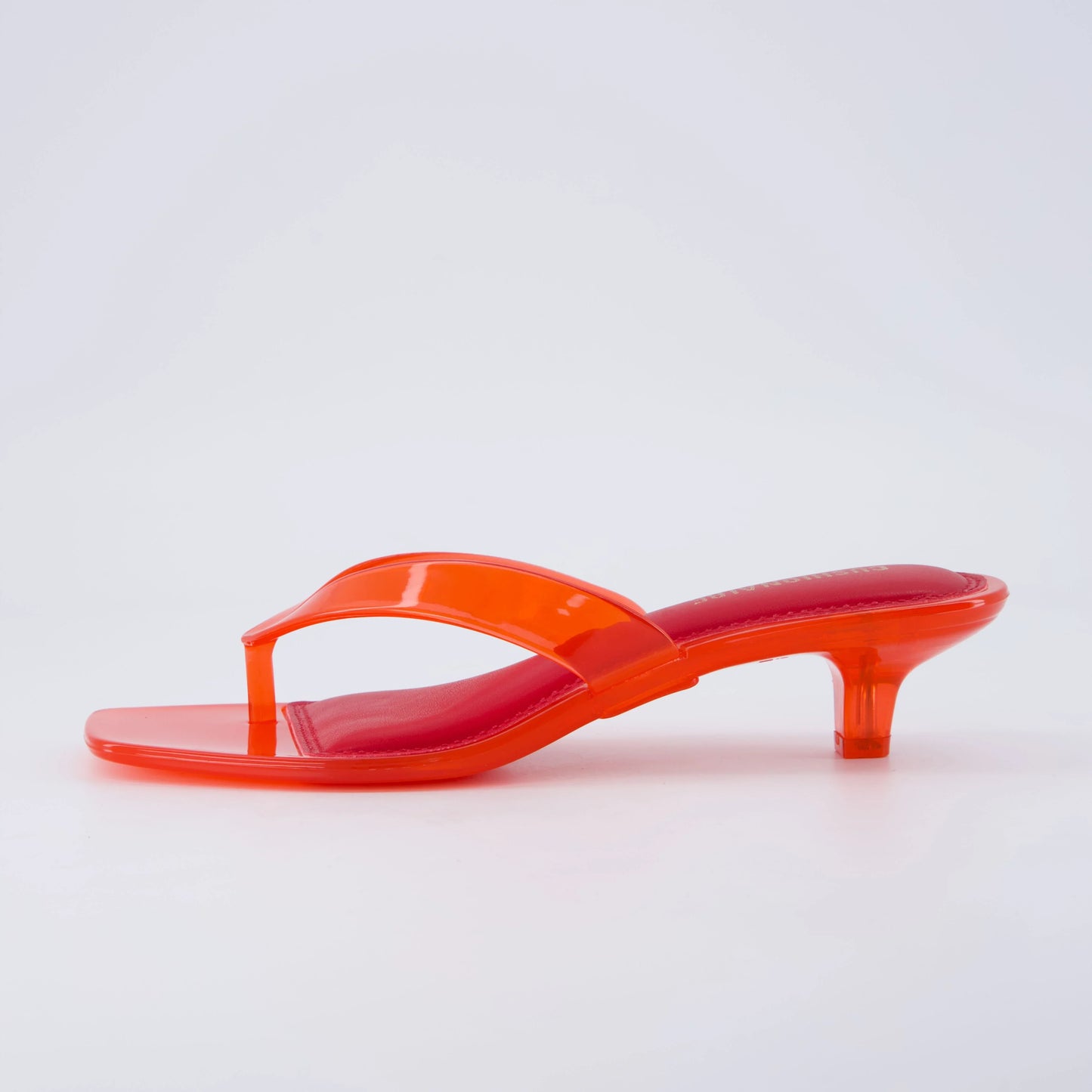 Riot Jelly Thong Kitten Heels