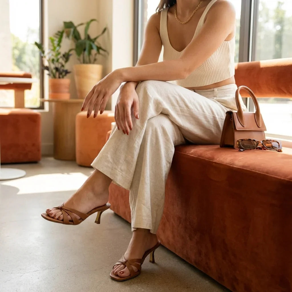 Malta Kitten Heel Sandals