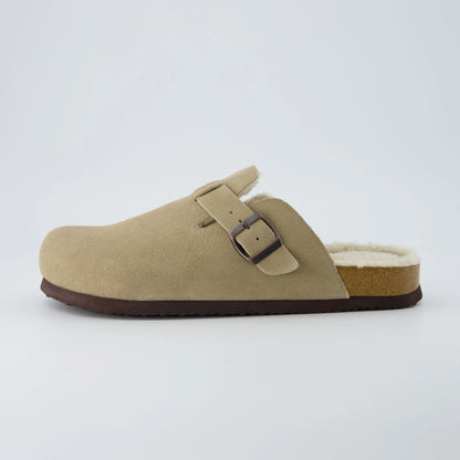 Haze Men's Fur Cork Footbed Clog