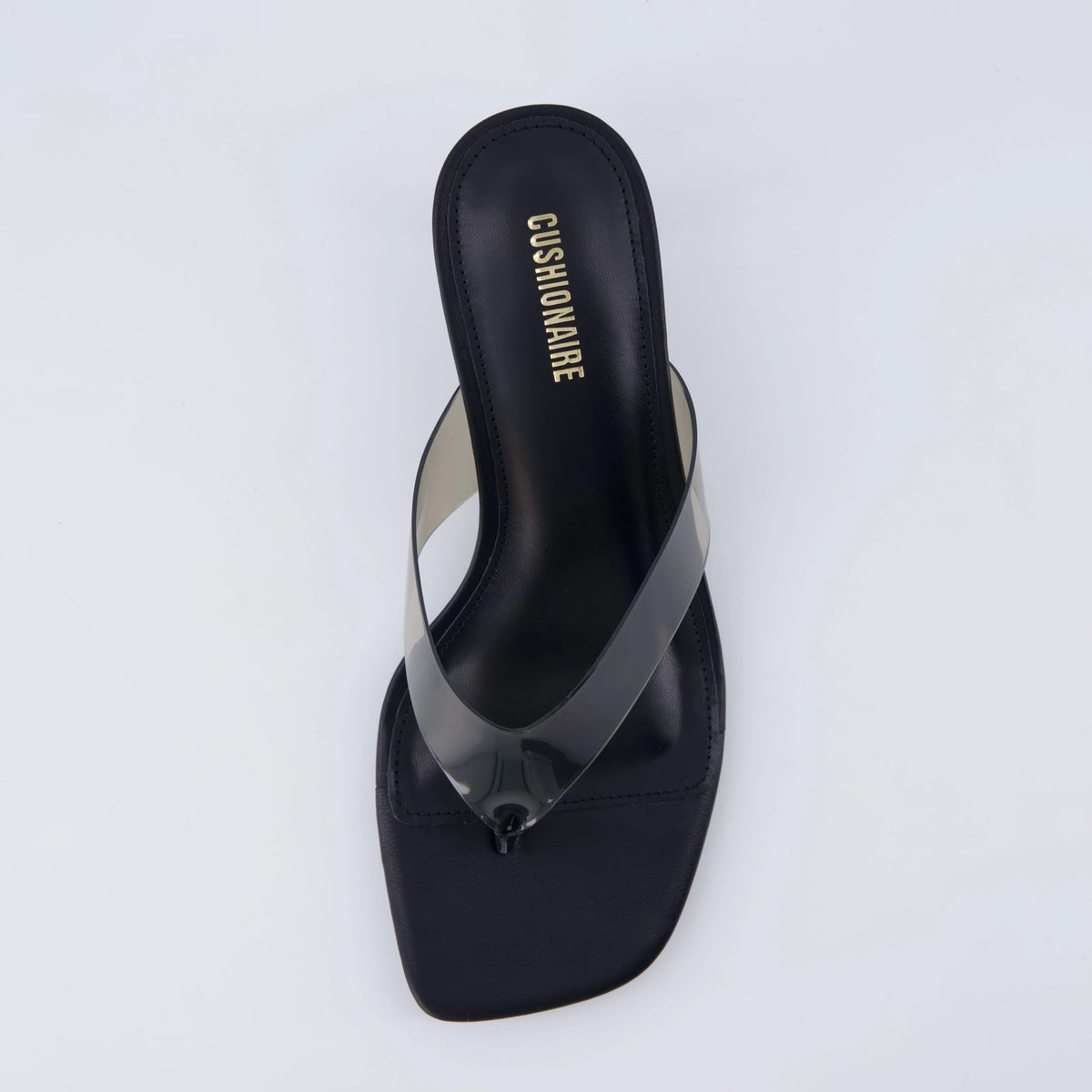Mezzo Clear Strap Kitten Heels