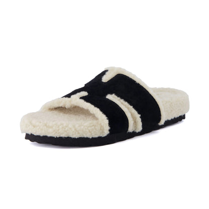 Cuddle Shearling Footbed Sandal
