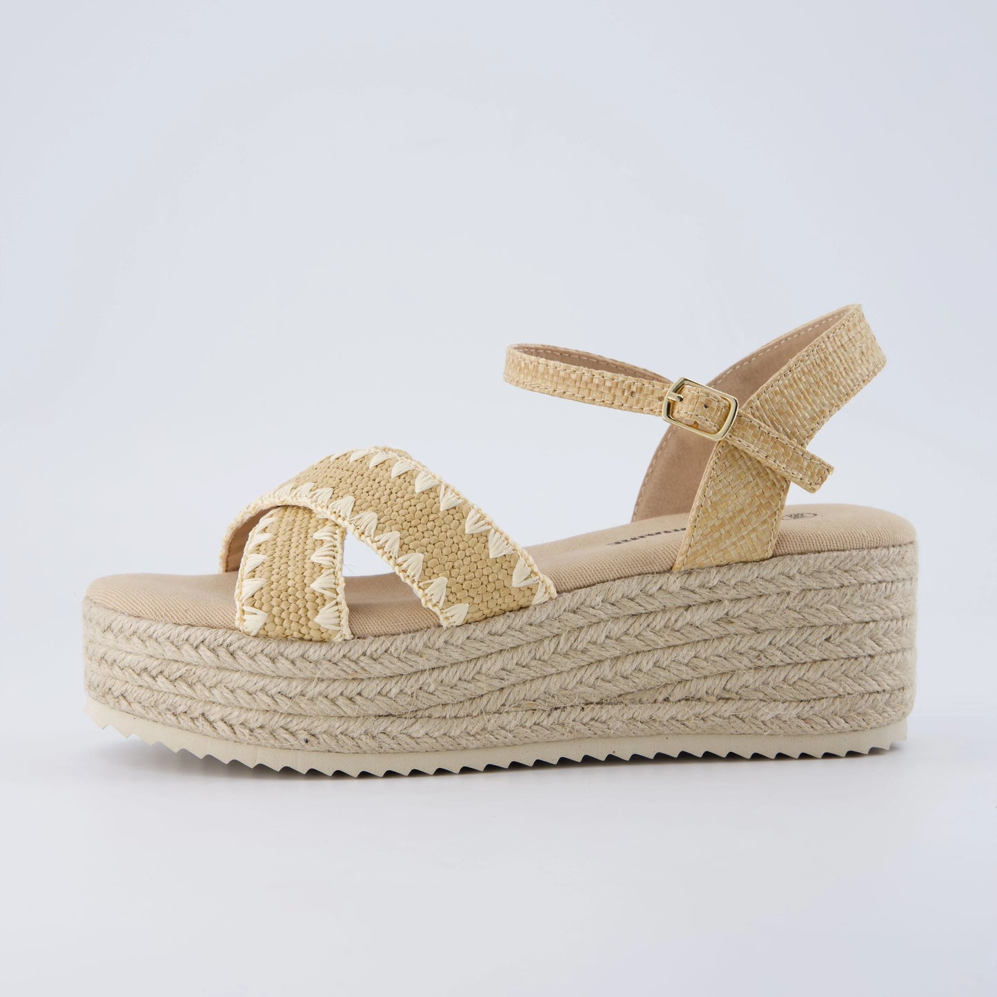 Ola Raffia Platform Sandals