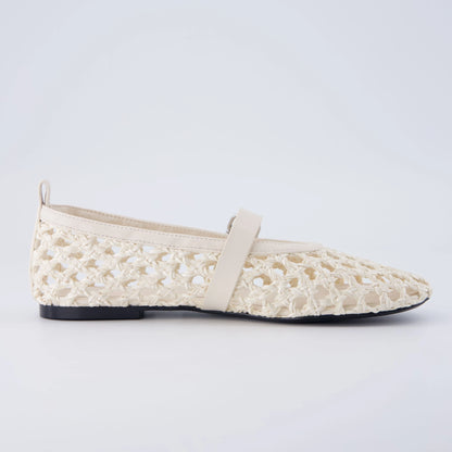 Wendy Woven Mary Jane Flats
