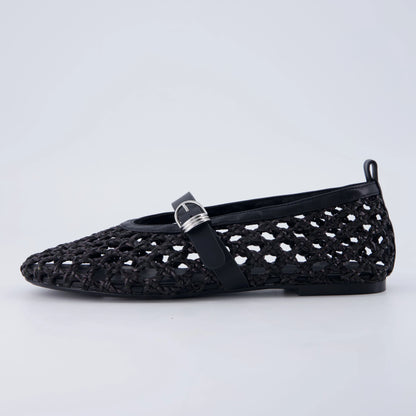 Wendy Woven Mary Jane Flats