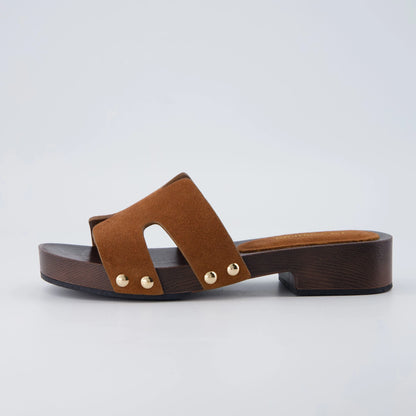 Thai-L Genuine Leather Platform Sandals