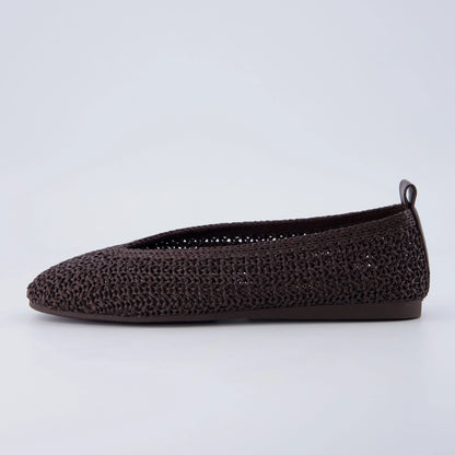 Gilt Woven Ballet Flats