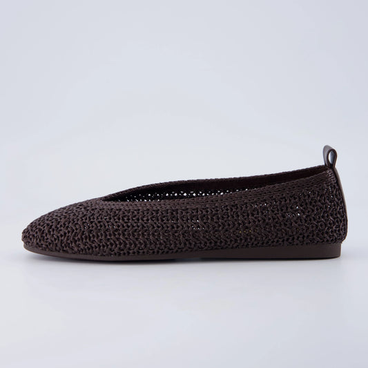 Gilt Woven Ballet Flats