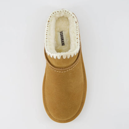 Homemade Suede Mule Slippers