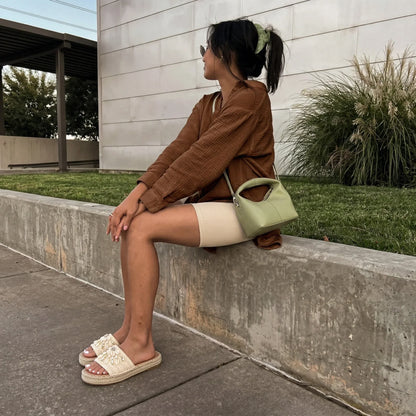 Playa Espadrille Slide Sandals