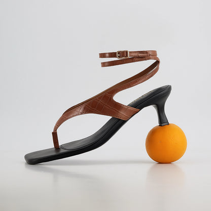 Martini Strappy Kitten Heel Sandal