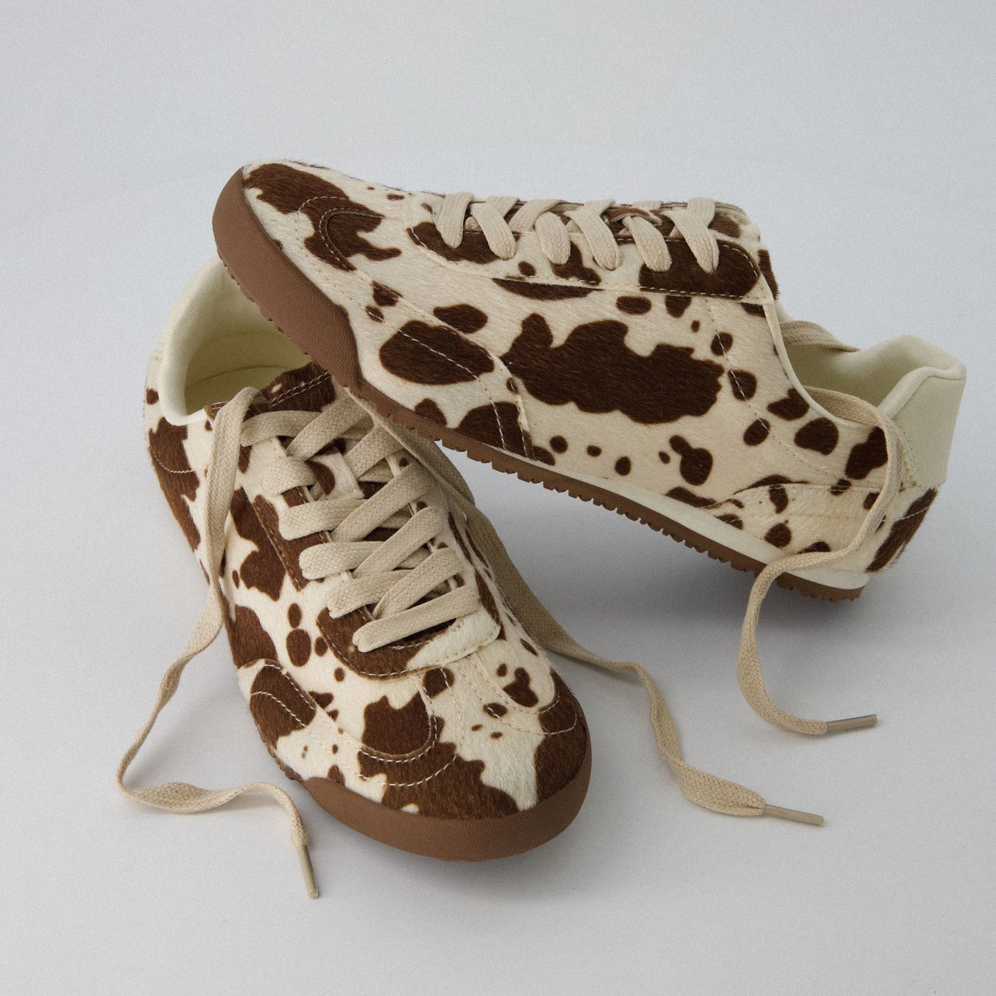 Techno Cow Print Sneakers
