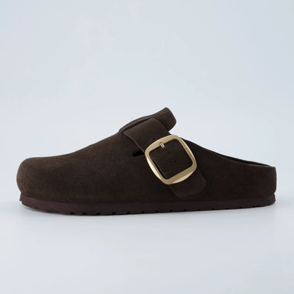Rusty Leather Clogs