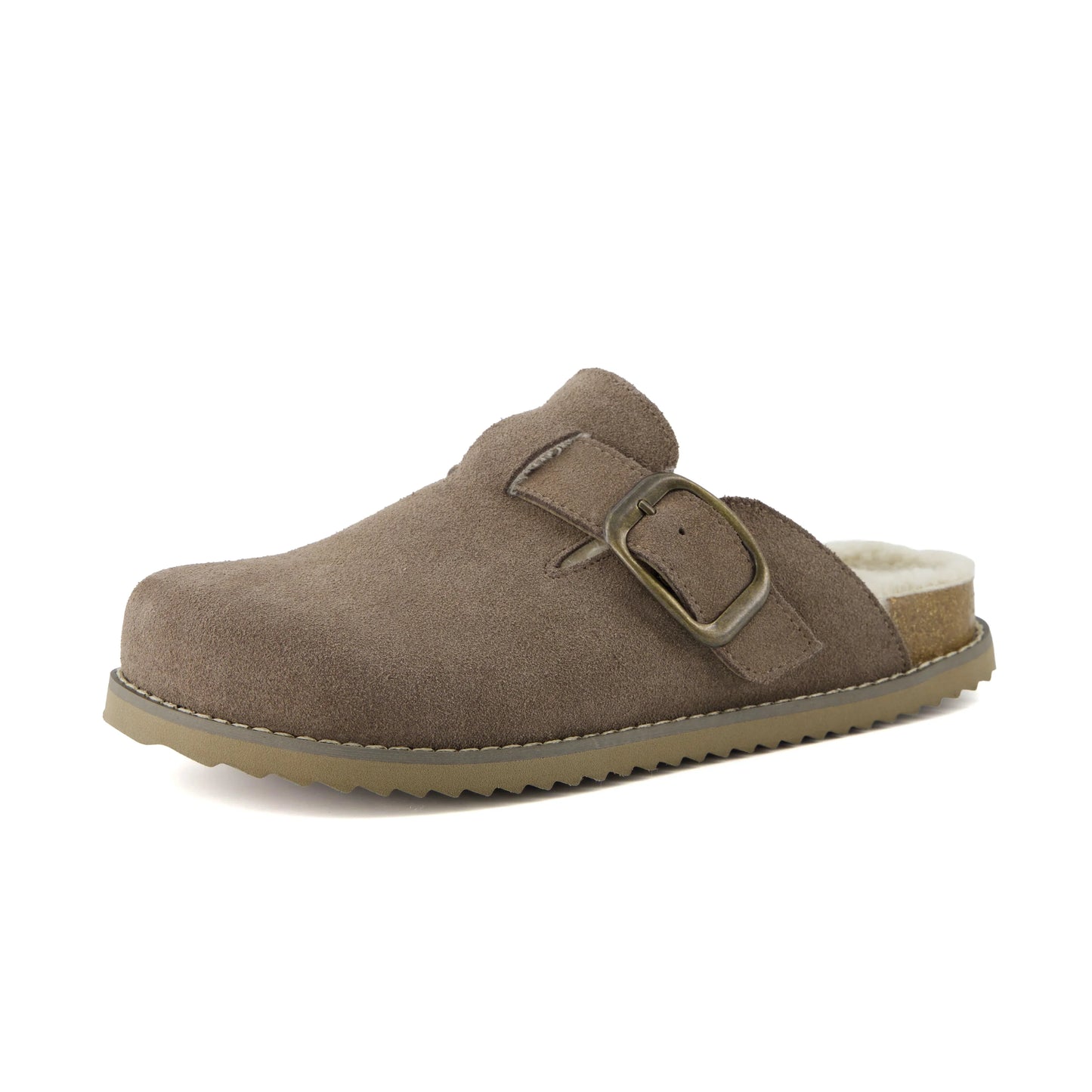Blain Fur Genuine Suede Clogs