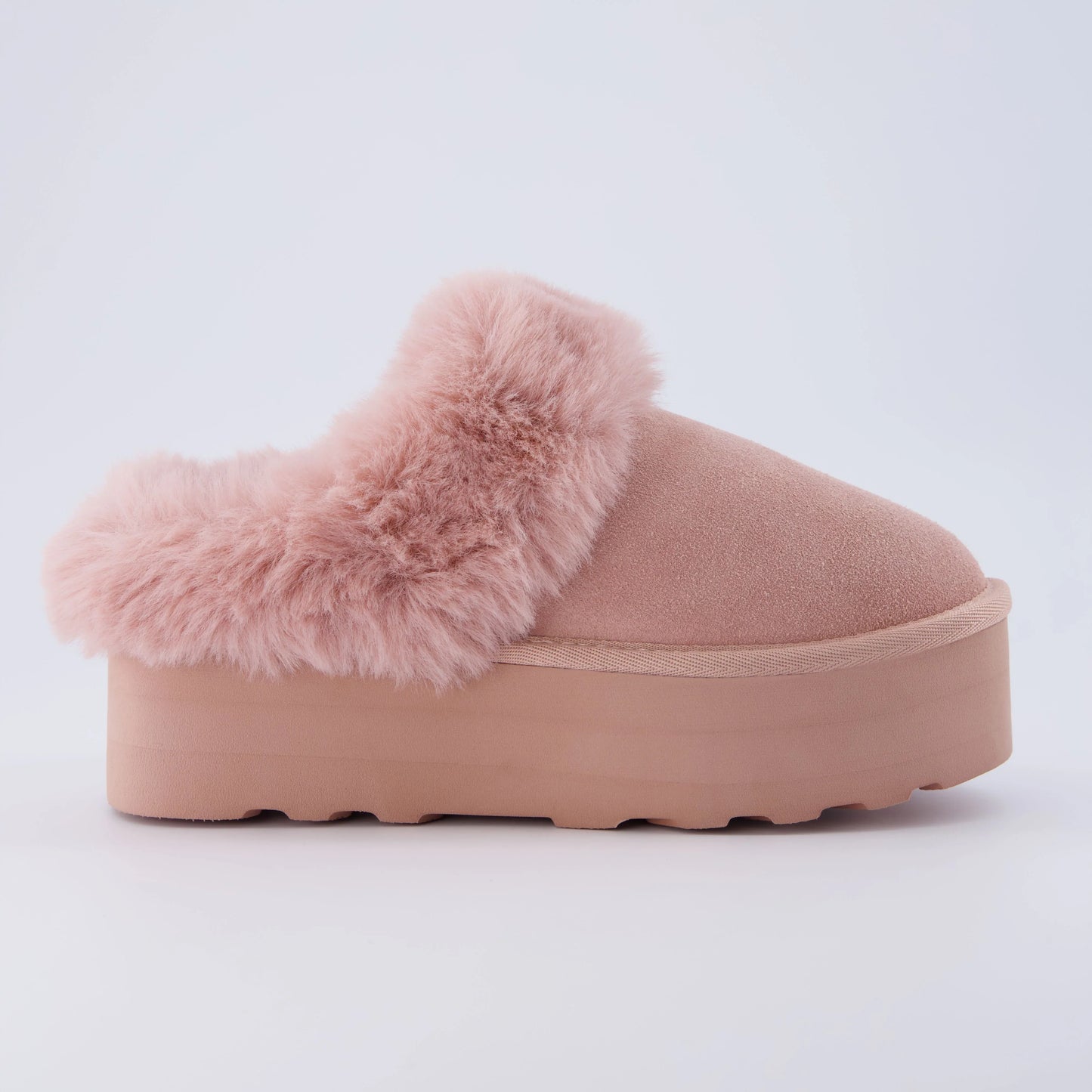 Husky Suede Cozy Platform Mule