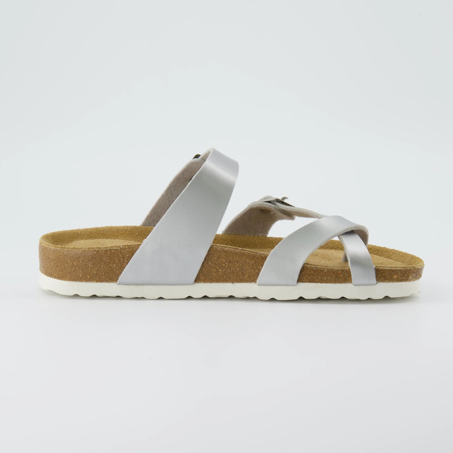 Luna Cork Footbed Sandal Metallics