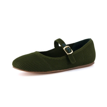 Petal Mary Jane Knit Flat
