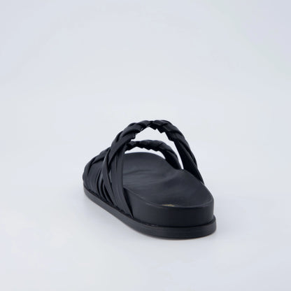 Lens Braided Strap Sandals