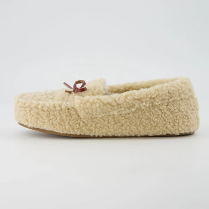 Star Sherpa Moccasin Slippers