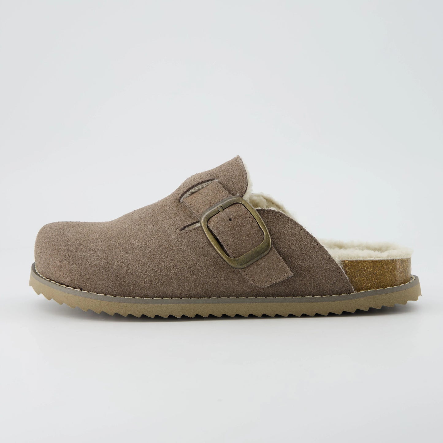 Blain Fur Genuine Suede Clogs