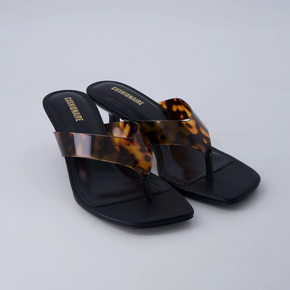 Mezzo Clear Strap Kitten Heels
