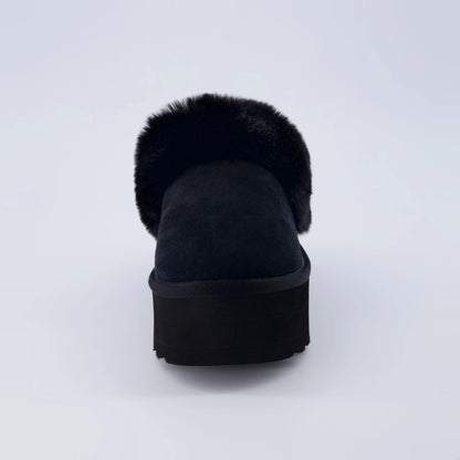 Husky Suede Cozy Platform Mule