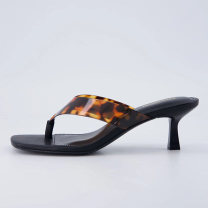 Mezzo Clear Strap Kitten Heels
