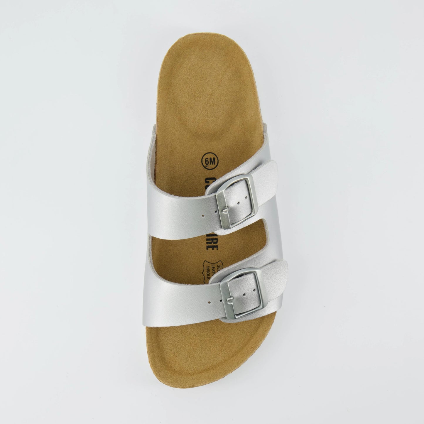 Lane Cork Footbed Sandal Metallics
