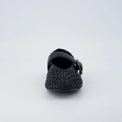 Gabby Woven Mary Jane Flats