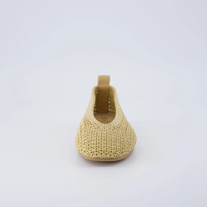 Gilt Woven Ballet Flats