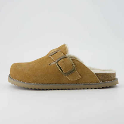 Blain Fur Genuine Suede Clogs
