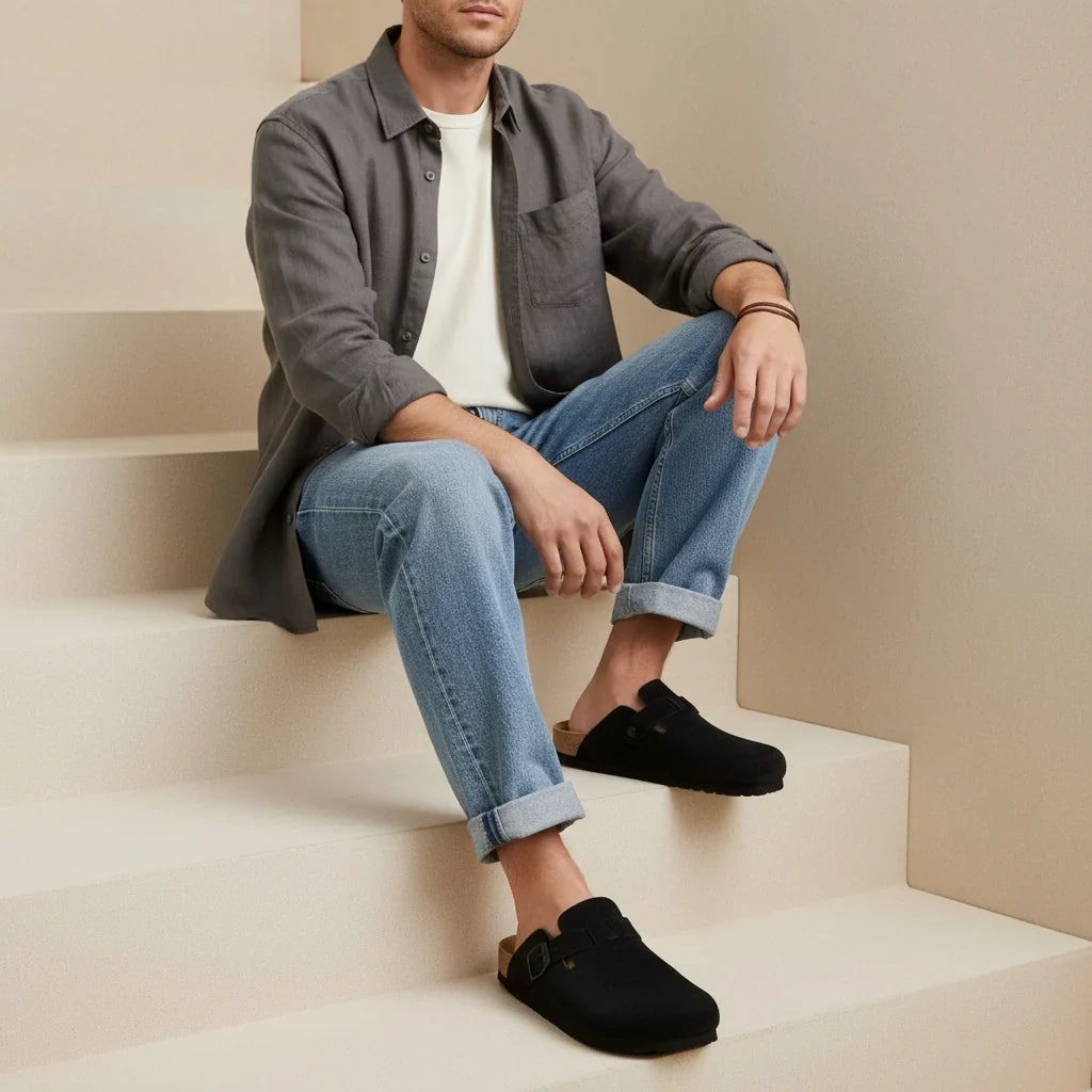Haze Men's Leather Clog