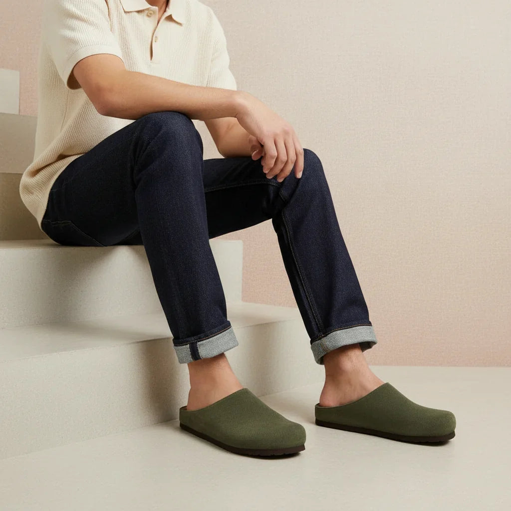 Heath Men's Leather Clogs