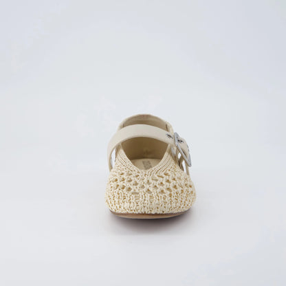 Gabby Woven Mary Jane Flats