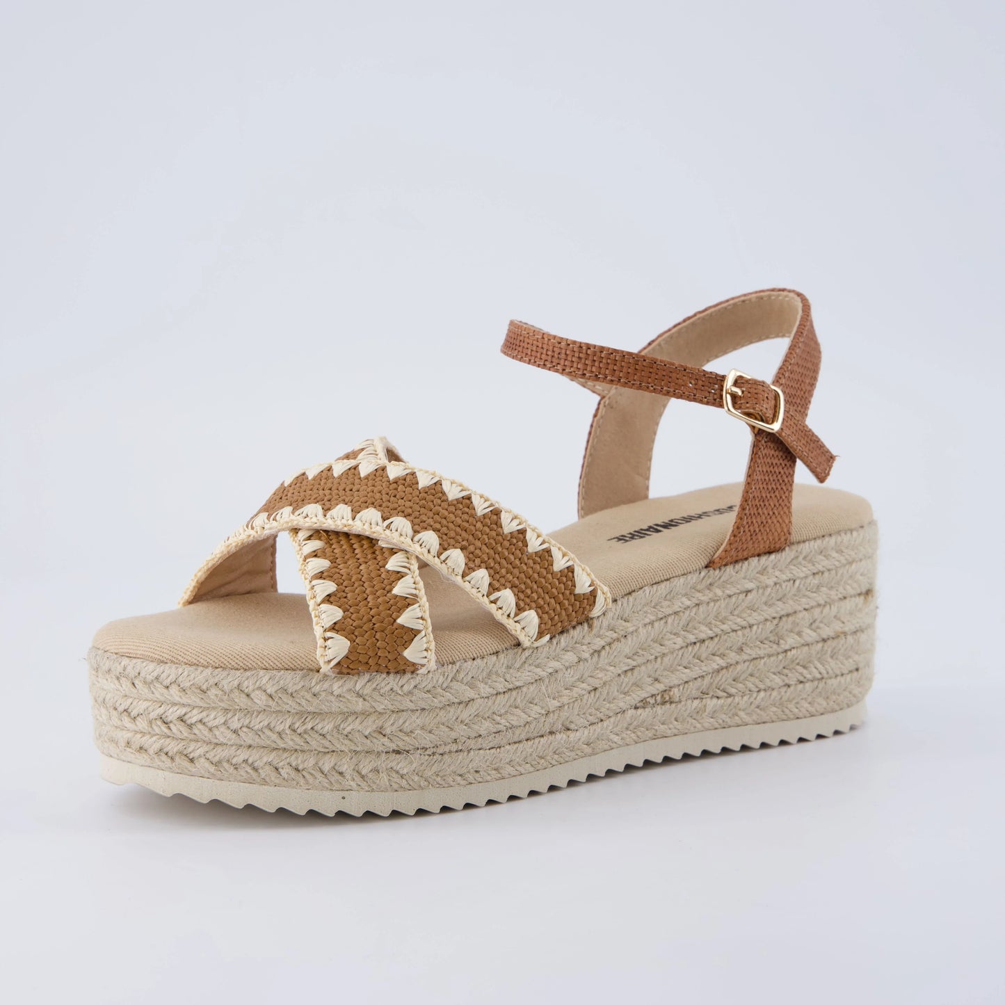 Ola Raffia Platform Sandals