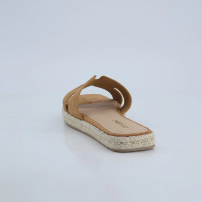 Avocado Espadrille Slide Sandal