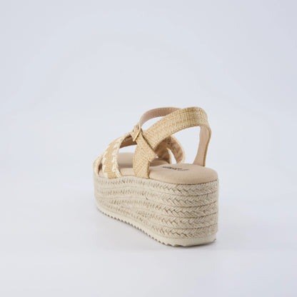 Ola Raffia Platform Sandals