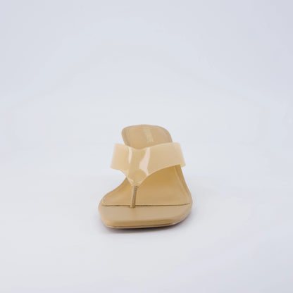 Mezzo Clear Strap Kitten Heels