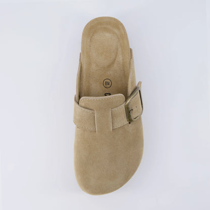 Granola Suede Platform Clog