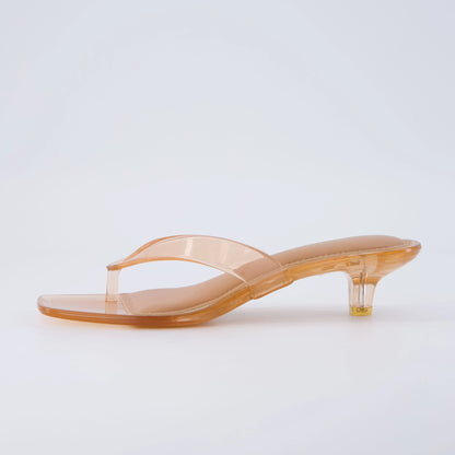 Riot Jelly Thong Kitten Heels